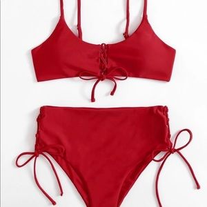 New without tags. Super cute red swimsuit